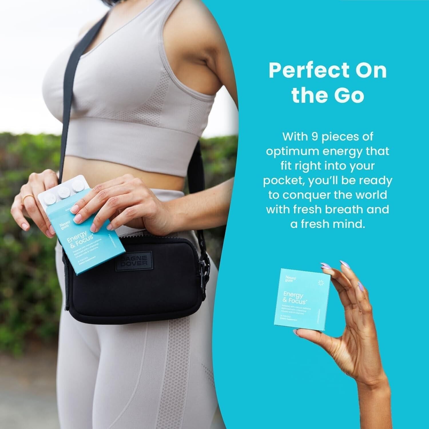 Energy Caffeine GUM(54 Pieces)- Sugar Free with L-theanine + Caffeine