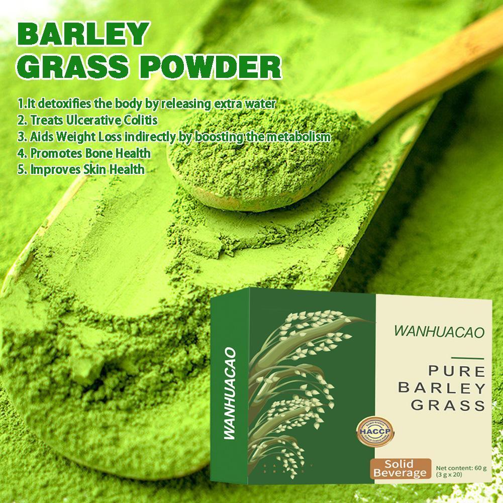 100Pcs Barley Grass Powder 100%Pure &Organic, Pure Organic Barley--