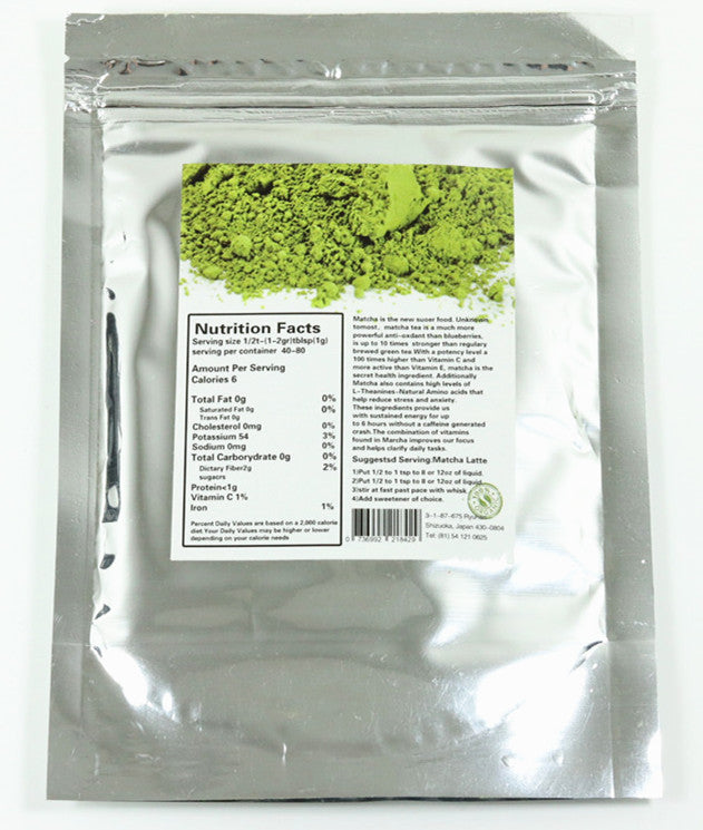 100% Natural Organic AAAAA Matcha Green Tea Powder