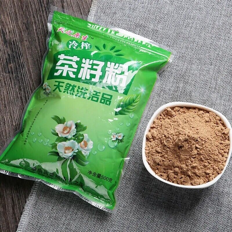 500g Pure Tea Seed Powder Shampoo Hair Natural Cleansing Powder Dish Wash