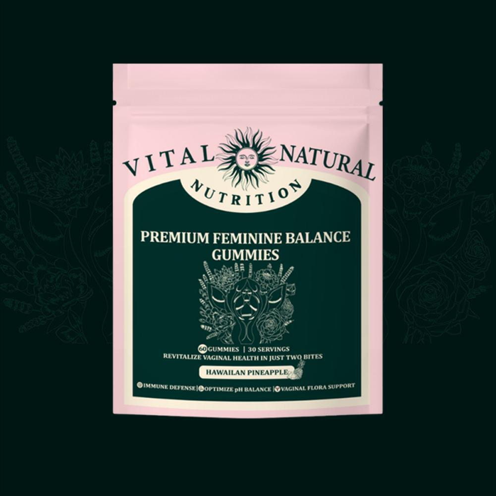 60Pcs Vital Source Feminine Balance Gummies,Support Women's Health&Wellness-Best