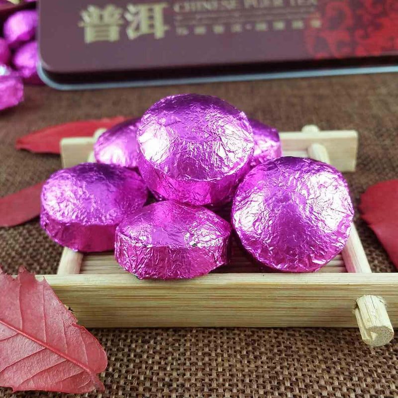 /Lotus Leaf Mini Ripe Puer Tuocha Yunnan Gift Pack Shu Puerh 75g