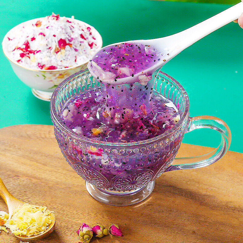 Chinese Food Rose and White Fungus Lotus Root Starch 350g/can 玫瑰银耳藕粉羹