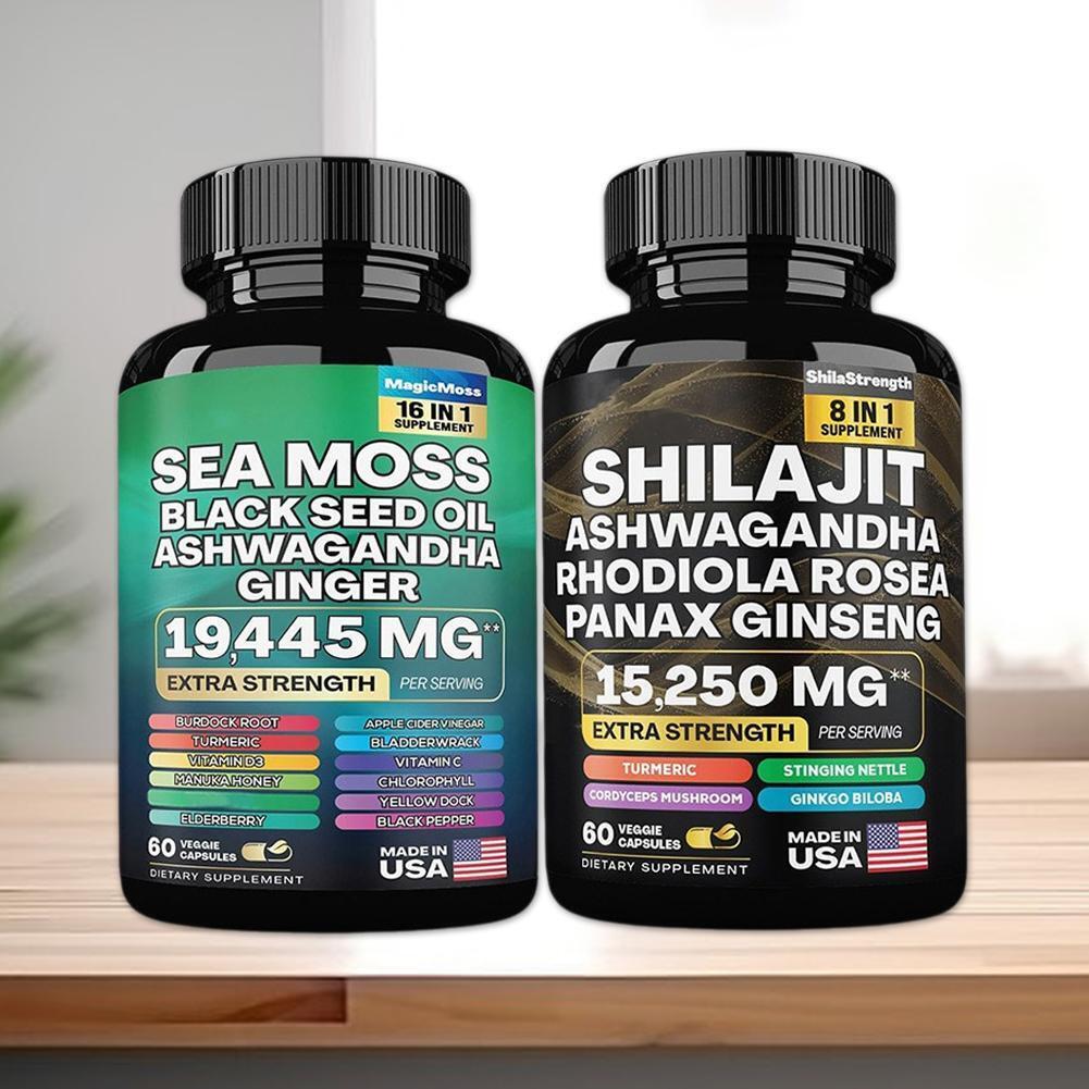 Sea Moss & Shilajit Power Combo Regulates blood sugar and blood pressure