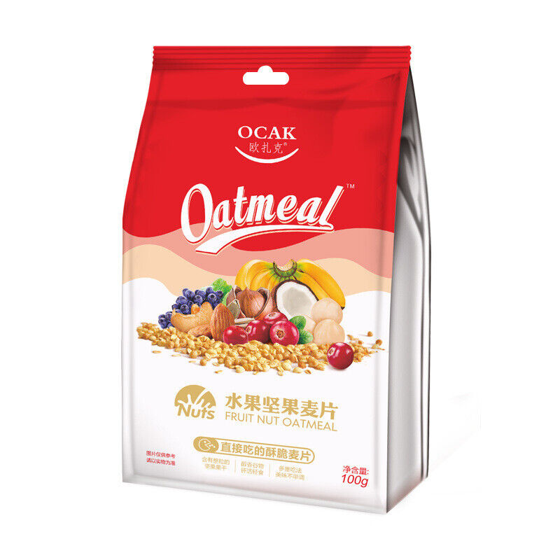 100g/ bag Multi-flavored fruit nut cereal Yogurt oatmeal breakfast porridge