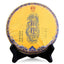 TAETEA Dragon Pillar Yuan Cha Menghai Dayi Puer Tea Cake 357g Ripe Pu-erh