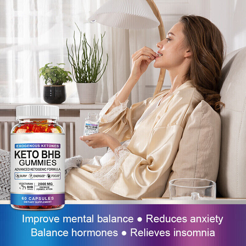 Advanced 60 Keto BHB Gummies For Weight Loss Fat Burner Improve Immunity New