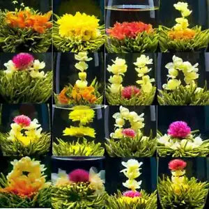 16 Type Handmade Blooming Flower Tea Blooming Tea Balls Blooms Chinese Green Tea