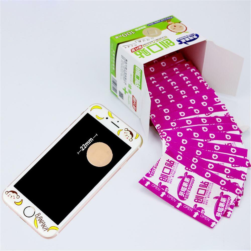 Mini Yuan Xing Xiao Chuang Ke Tie Yin Xing Fang Shui迷你圆形小创可贴 隐形防水创口贴PE透气贴100 件