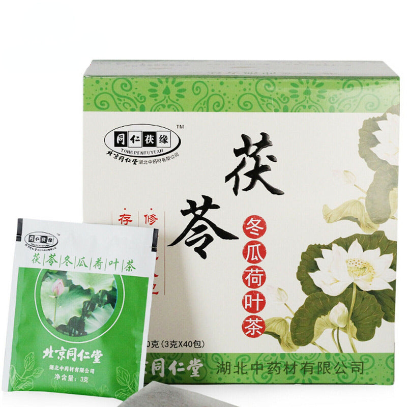 Chinese Herbal Tea Poria Wax Gourd Peel Lotus Leaf Dongguaheyefuling Tea 120g