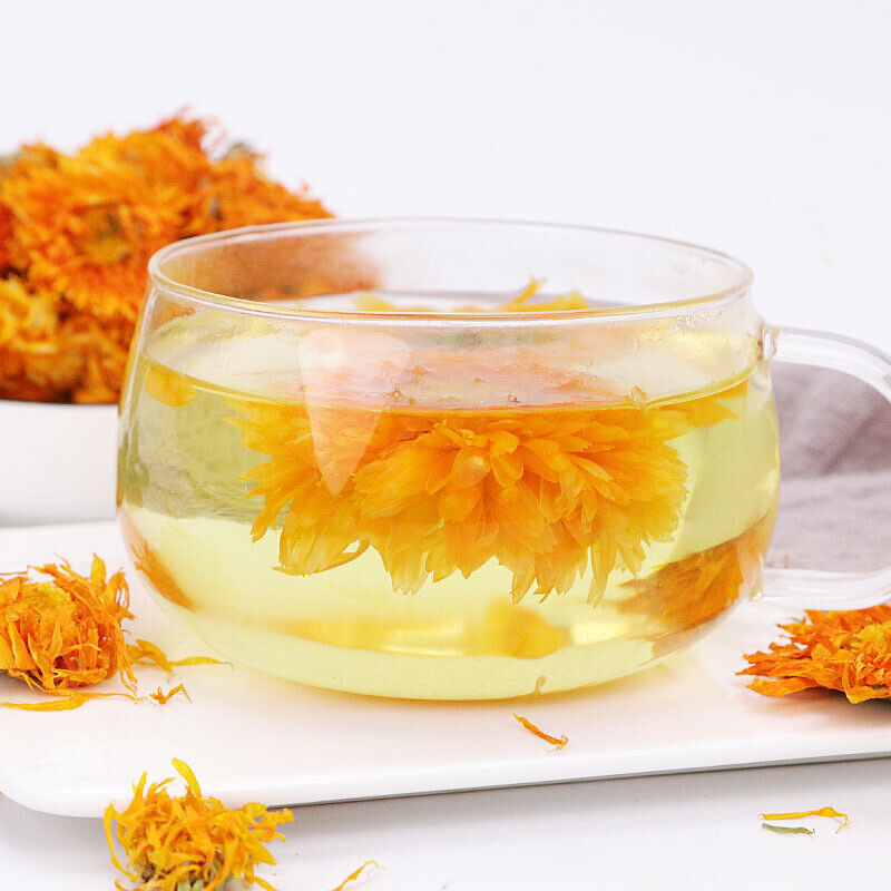 Chinese Marigold Tea Ecology Calendula Officinalis Tea Female Flower Herbal Tea