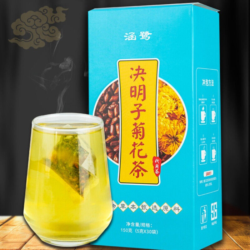 Chrysanthemum Cassia Herbal Tea Juhua Juemingzi Herbs Tea Health Care 5g*30 Bags