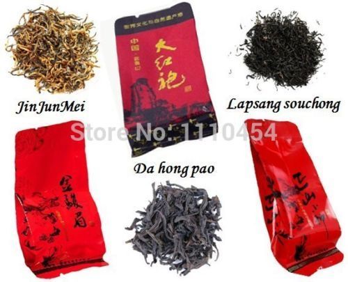 12 bags assorted Tea Jinjunmei Tea Lapsang souchong Tea Dahongpao Tea Black Tea