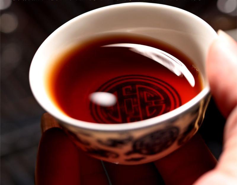Yunnan 357g Pu-erh Tea Puerh Ripe Tea Wishful Tea-cake Top Class Cooked Shu HelloYoung Tea