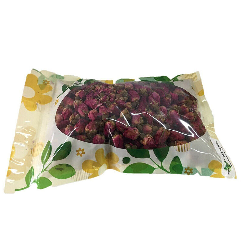 100% Natural Herbal Health Care Top Premium Dried Red Rose Buds (4 Oz. Bag)
