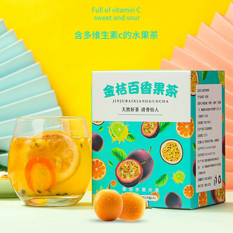China Vitamin C Lemon Passion Fruit Instant Fruit Tea Kumquat-Passion Fruit Tea
