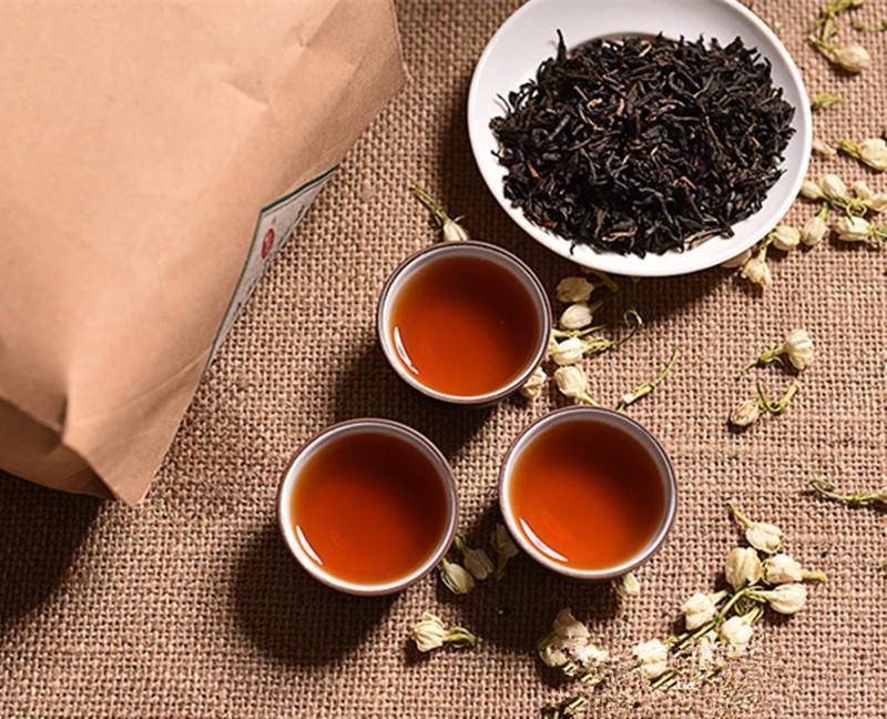 Top 400g Yunnan Fengqing Dianhong Tea Three Smoked Jasmine Black Tea Red Tea