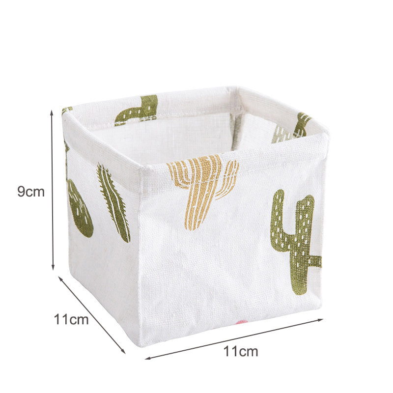 DIY Desktop Storage Basket Sundries Underwear Toy Storage Box Cosmetic Book Organizer Stationery Container Laundry Basket
