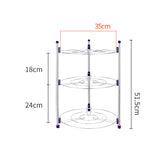 5-Layers Kitchen/Bathroom Shelf Portable Space Saving Basin Pot Combinatorial Storage Racks Durable Sundry Organizer Holders