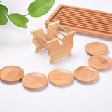 High Quality Bamboo Coaster and Holder Set Home Office Meeting Room Mugs Drinking Cup Mat Kung fu Tea Set Accessories