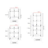 5-Layers Kitchen/Bathroom Shelf Portable Space Saving Basin Pot Combinatorial Storage Racks Durable Sundry Organizer Holders