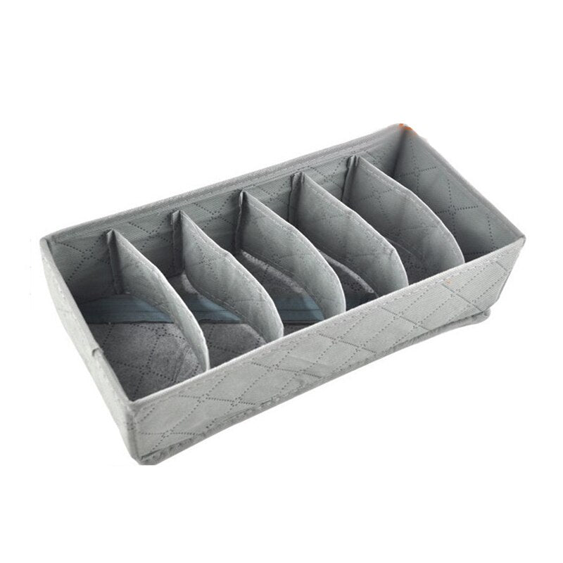 1 pc Underwear Bra Organizer Storage Box 3 sizes grey Drawer Closet Organizers Boxes For Underwear Scarf Socks Organiser