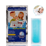 10bags Cooling Patches Baby Fever Down Medical Plaster Migraine Headache Pad Lower Temperature Ice Gel Polymer Hydrogel D1731
