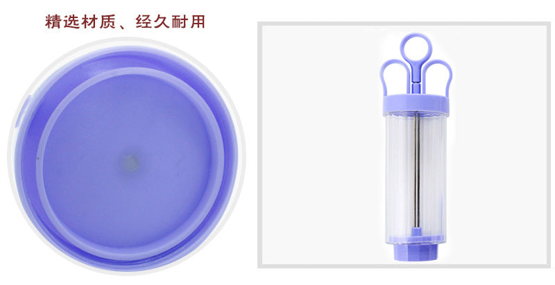 1 Pcs Plastic 8 Cake Nozzles Icing Syringe Mold Cake Decorating Piping Cream Syringe Tips Set Tool Cake Decoration Baking Set