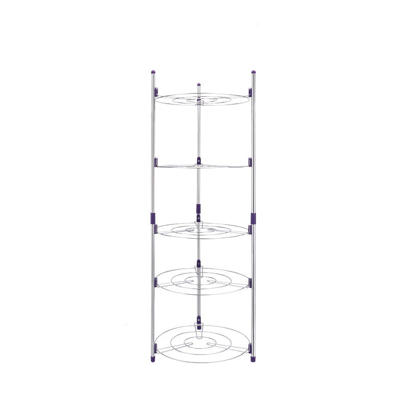 5-Layers Kitchen/Bathroom Shelf Portable Space Saving Basin Pot Combinatorial Storage Racks Durable Sundry Organizer Holders