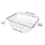 Stainless Steel Vegetables Drain Rack Adjustable Sink Fruit Storage Holder Dish Home Organizer Drying  Kitchen Functional Basket