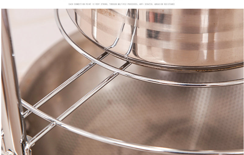 5-Layers Kitchen/Bathroom Shelf Portable Space Saving Basin Pot Combinatorial Storage Racks Durable Sundry Organizer Holders