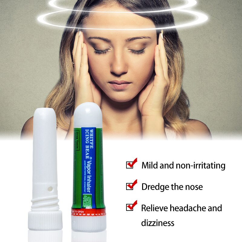 1Pc Motion Nasal congestion Cool Cream  Refresh Relaxation Headache Aroma Nose Massage Stick Herbal Ointment P0057
