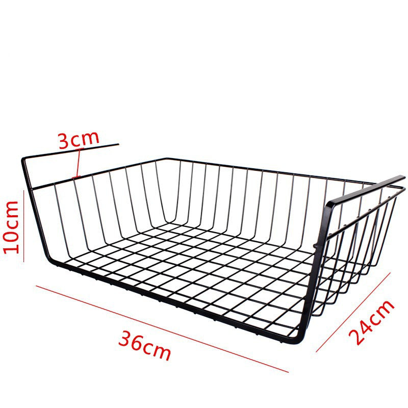 Home Storage Basket Kitchen Multifunctional Storage Rack Under Cabinet Storage Shelf Basket Wire Rack Organizer Storage