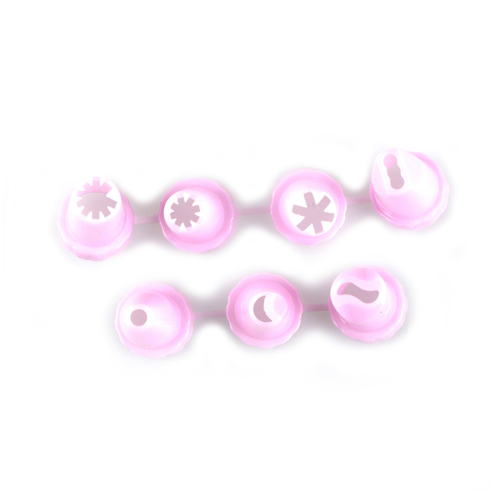 1 Pcs Plastic 8 Cake Nozzles Icing Syringe Mold Cake Decorating Piping Cream Syringe Tips Set Tool Cake Decoration Baking Set