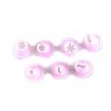 1 Pcs Plastic 8 Cake Nozzles Icing Syringe Mold Cake Decorating Piping Cream Syringe Tips Set Tool Cake Decoration Baking Set