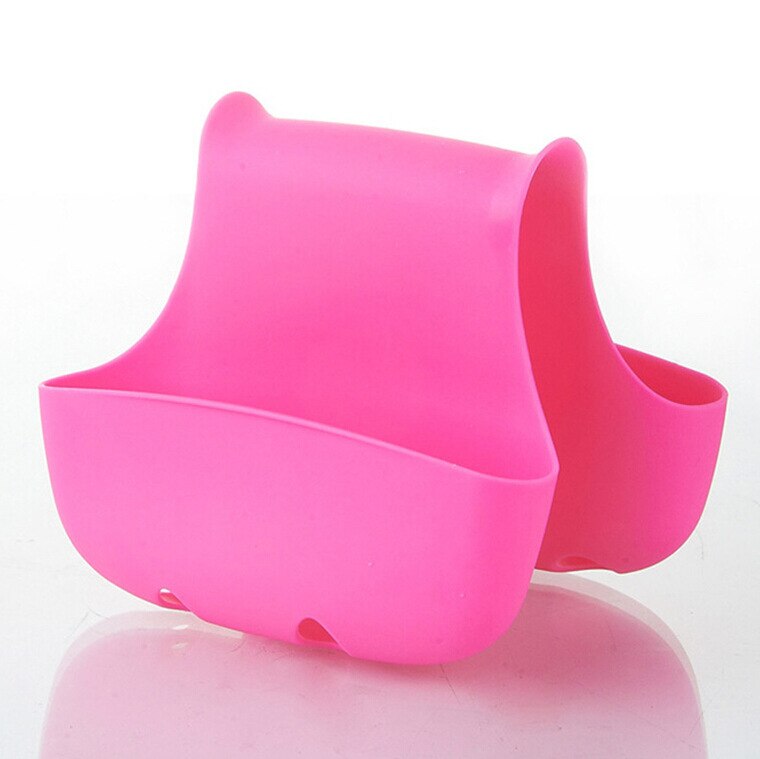High-quality Double Sink Caddy Saddle Style Kitchen Organizer Storage Sponge Holder Rack Tool m21