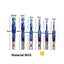 6pcs 1/4 Hex Shank HSS metric Thread tap HSS drill bits spiral trapezoidal tap Hand Screw Taps M3 M4 M5 M6 M8 M1O tap sets