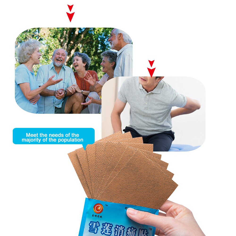 56Pcs/7Bags Medical Arthritis Pain Plaster Upper Back Muscle Pain Relief Patch Tiger Balm Sciatica Back Pain Plaster D1143