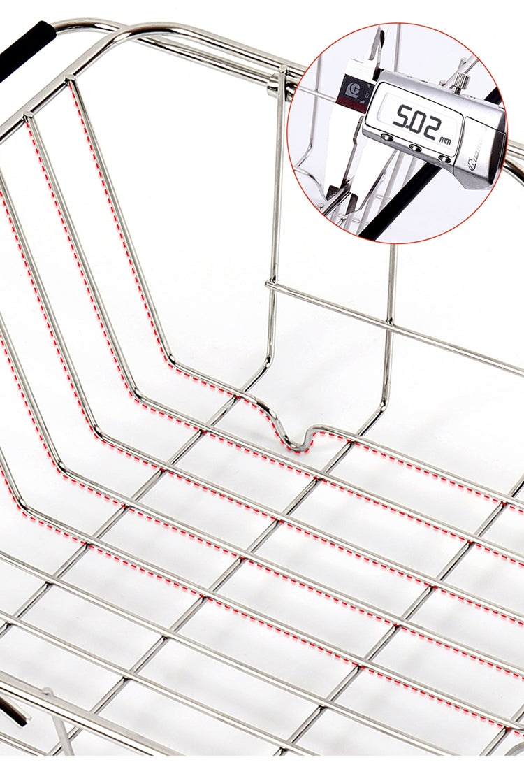 Stainless Steel Vegetables Drain Rack Adjustable Sink Fruit Storage Holder Dish Home Organizer Drying  Kitchen Functional Basket