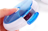 New 7 Slots button rotary Pill Cases Jewelry candy box Storage Box Vitamin Medicine Pill Box Storage Case Container