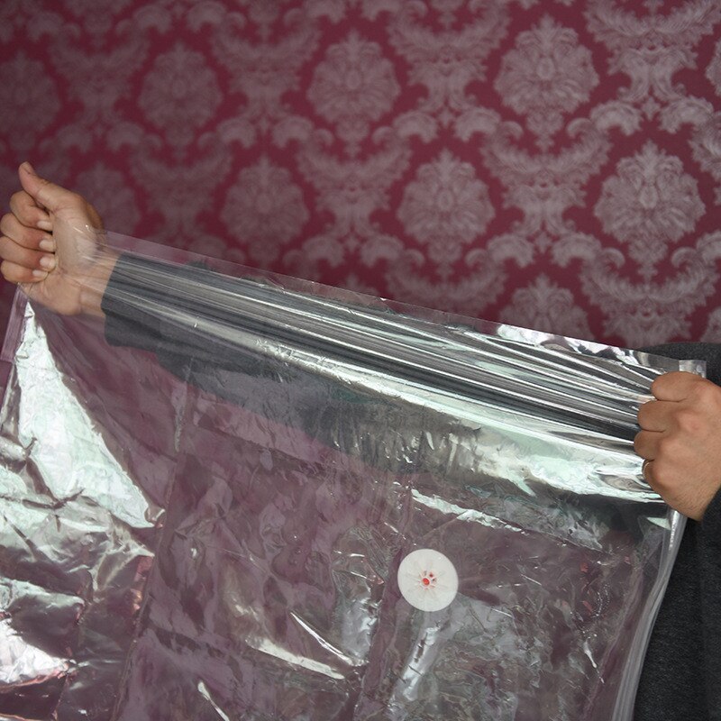 Transparent Vacuum 1pc Storage Bags Seal Compressed Space Saver Saving Bag Organizer Home Compression Storage Bag