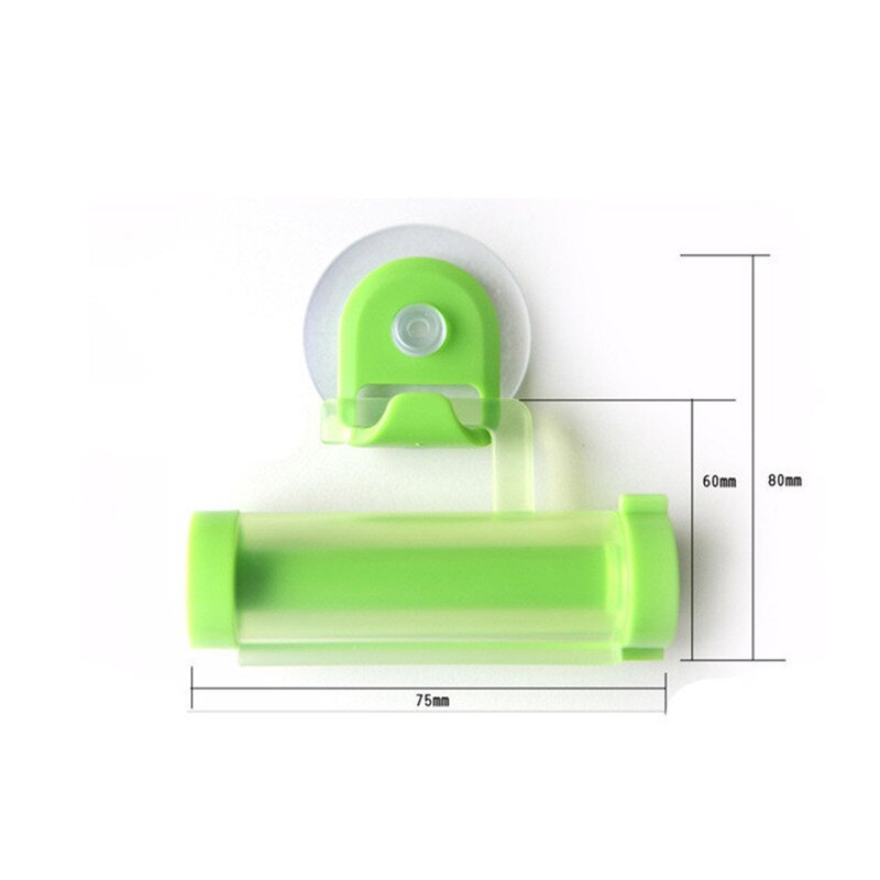 Rolling Toothpaste Squeeze Press Bathroom Tube With Strong Suction Cup Storage Hook Organizer Holder Random Color