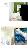 New Computer Display Screen Sticker Acrylic Adhesive Sticky Notes with Charging Hole Phone Holder Bookmark Notes Message Board