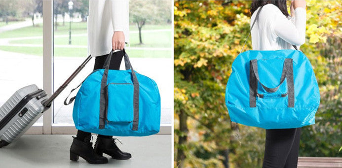 Nylon Folding Waterproof Suitcase Handbag Storage Luggage Pouch Shoulder Tote Shopping Travel Bag Clothes luggage