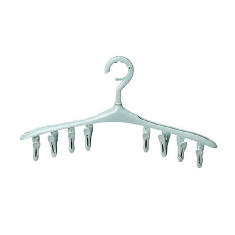 Plastic Portable Bathrooms Cloth Hanger Rack with Detachable clips Clothespin Clothes Hangers Socks Underwear drying Clips