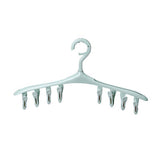 Plastic Portable Bathrooms Cloth Hanger Rack with Detachable clips Clothespin Clothes Hangers Socks Underwear drying Clips