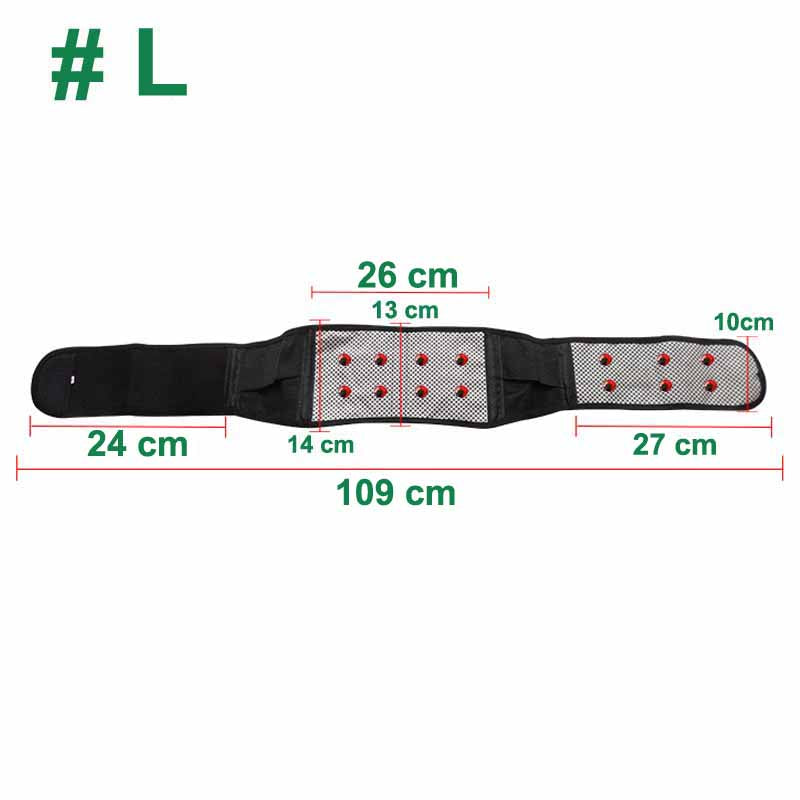 Tcare Adjustable Waist Tourmaline Self heating Magnetic Therapy Back Waist Support Belt Lumbar Brace Massage Band Health Care