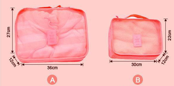 Travel Storage Bag Set  6 PCS For Clothes Tidy Organizer Pouch Suitcase Handbag Home Closet Divider Drawer Organiser