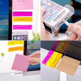 New Computer Display Screen Sticker Acrylic Adhesive Sticky Notes with Charging Hole Phone Holder Bookmark Notes Message Board