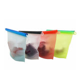 Reusable Silicone Vacuum Seal Food Fresh Bag Fruit Meat Milk Storage Containers Refrigerator Bag Kitchen Organizer